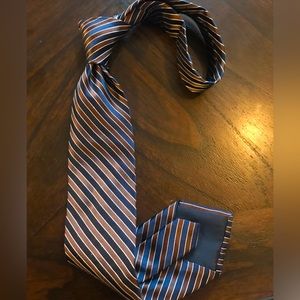 Nautica Brown and Navy Necktie